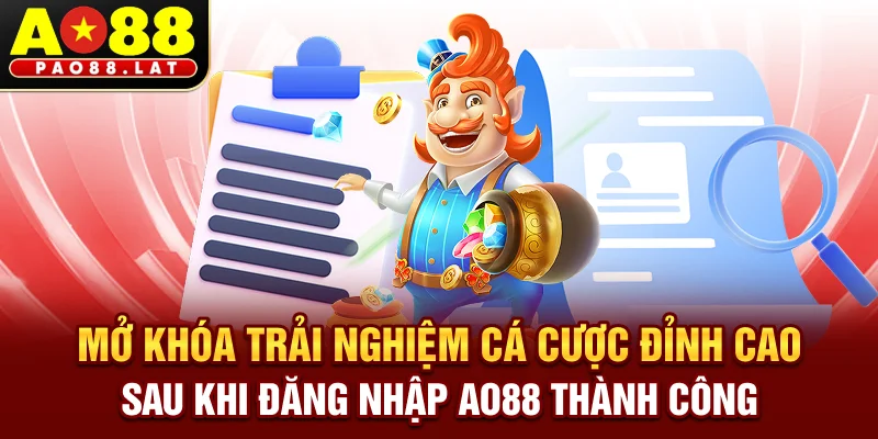Mở khóa trải nghiệm cá cược đỉnh cao sau khi đăng nhập Ao88 thành công