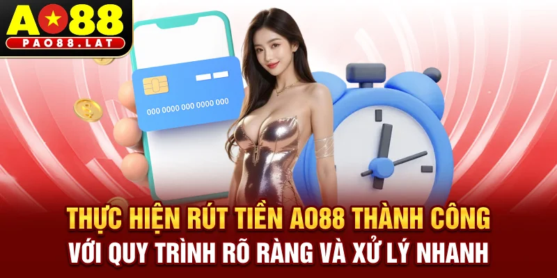 Thực hiện rút tiền Ao88 thành công với quy trình rõ ràng và xử lý nhanh